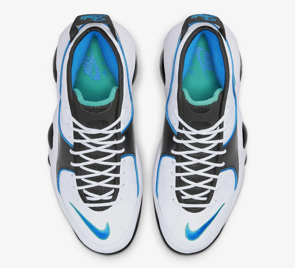 [DM0524-100] Nike Air Zoom Flight 95 Jason Kidd White/Photo Blue *NEW* - Image 4 of 4