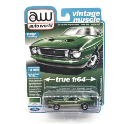 Auto World Premium Vintage Muscle 1973 Ford Mustang Mach 1 New Free Shipping