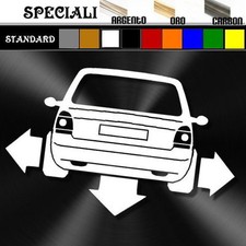 adesivo sticker RENAULT TWINGO tuning down-out dub prespaziato,decal auto