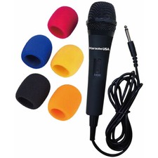 Karaoke USA Professional Karaoke Microphone, Unidirectional 9ft. Cord, Black