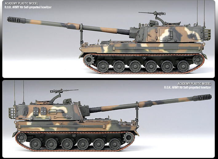 1/48 Academy Model AC13312 ROK Army K9 Thunder Self-propelled Artillery Assembly Scale Diy Toys Model Kit