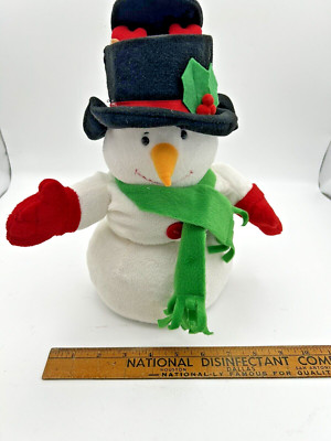 Musical Snowman with Rudolf Pop Up from Hat by Carlton Cards Vintage Tested