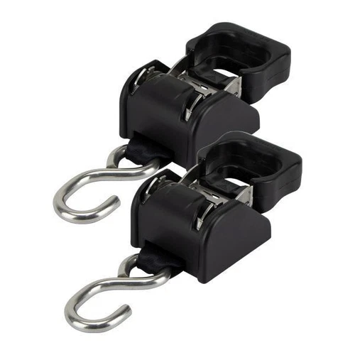 RELAXN STAINLESS STEEL RETRACTABLE RATCHET TIE DOWN (PAIR)