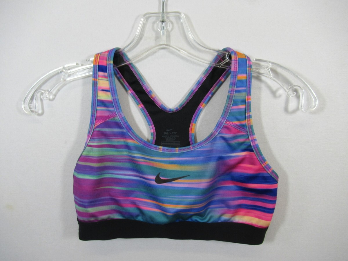 Nike Racerback Sports Bra Women Small Pullover Wireless Unpadded