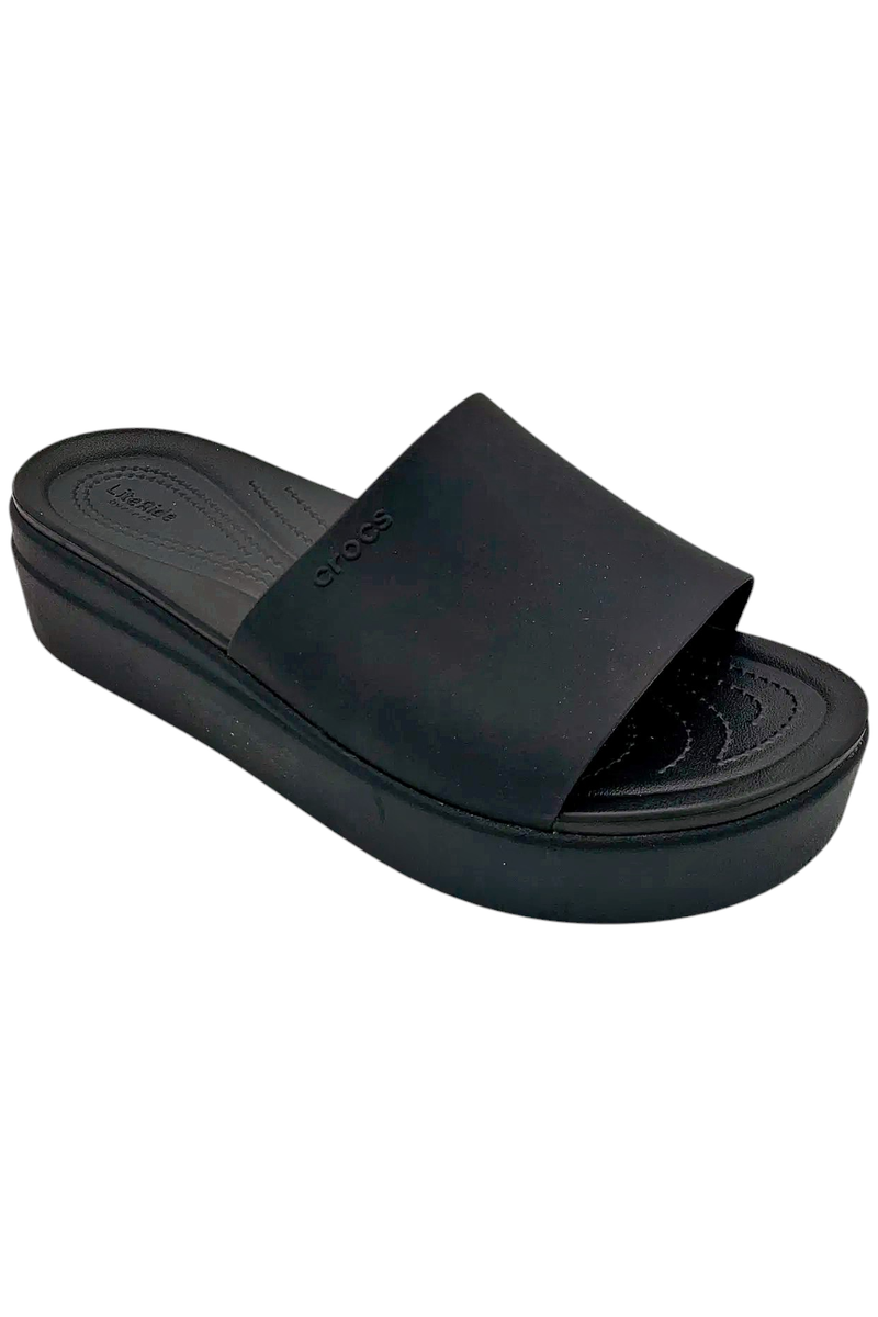 Crocs Women's Brooklyn Slide Sandal Black | eBay
