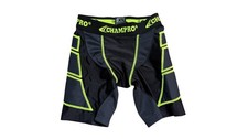 Champro Compression Shorts Youth XS Black Neon Green Football Mesh Training Champro Compression Shorts Youth XS Black Neon Green Football Mesh Training - Image 1