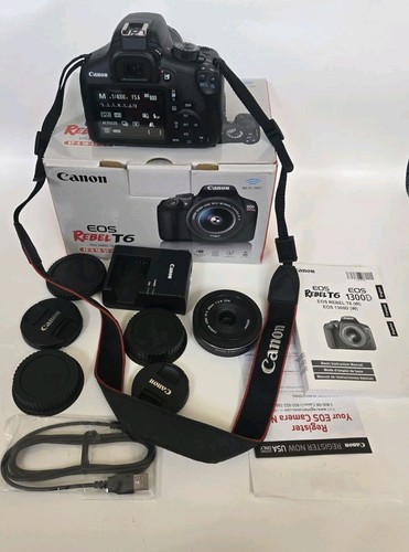 Canon EOS Rebel T6 18.0MP Digital SLR Camera w/ EF-S 18-55mm IS II Lens Tested - Picture 12 of 22