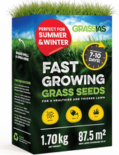 Grassias Fast Growing Grass Seed – 1.70KG Premium Quality Lawn Seed for Overs... 13.43 per kilo