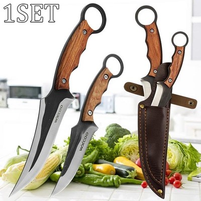 1 Set Stainless Steel Kitchen Knives Professional Multipurpose Gifts for Men