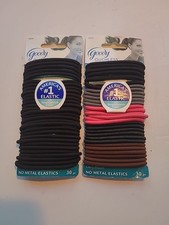 Goody Ouchless Hair Elastics 2 Packs- 30Ct Hair Ties Multi Color And Black