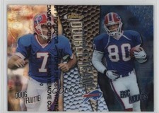 1999 Topps Finest Double Team Left Side Refractor Doug Flutie Eric Moulds 4f5