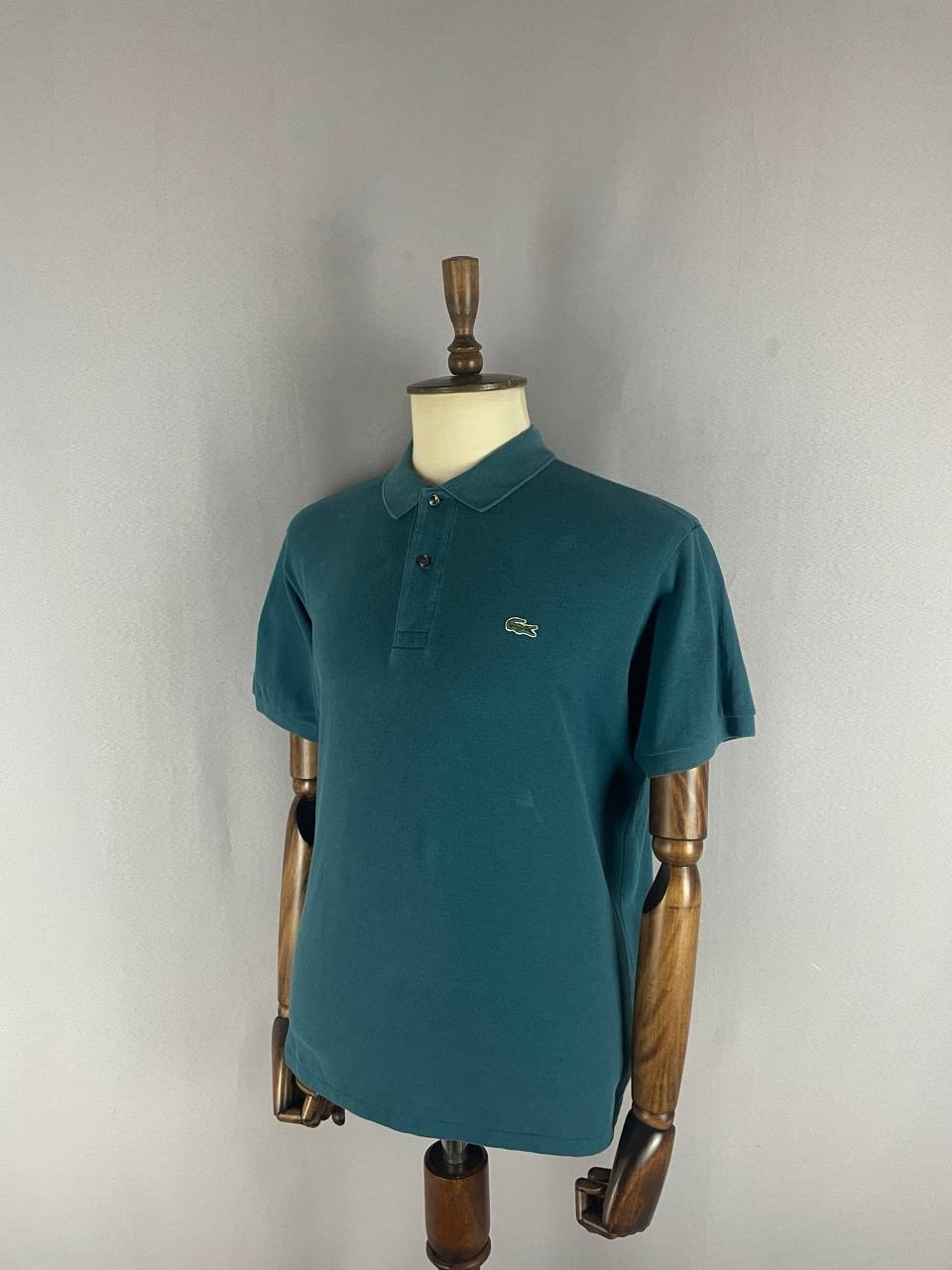 Lacoste Mens Golf Polo Shirt Size XL Green Cotton Short Sleeve Classic-Fit