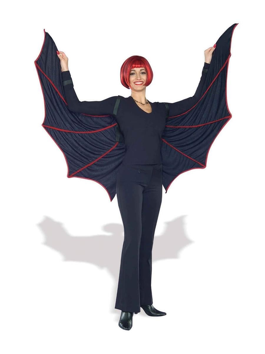 Bristol Novelty Velvet Bat Wings Halloween Horror Fancy Dress Costume Accessory