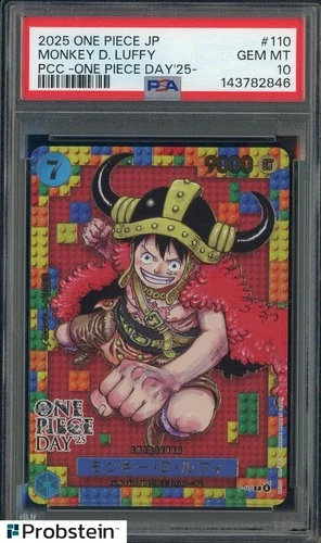 2025 One Piece JPN PCC One Piece Day '25 #110 Monkey D. Luffy PSA 10 GEM MINT