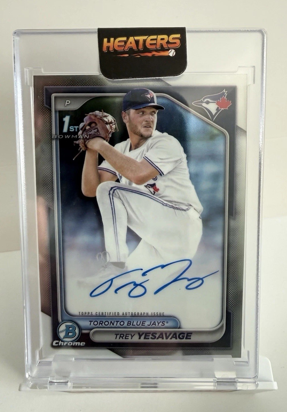 2024 Bowman Draft Trey Yesavage Chrome Auto 1st #CPA-TY Blue Jays