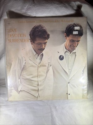 Carlos Santana & Mahavishnu John McLaughlin   Love Devotion Surrender 1973 LP EX