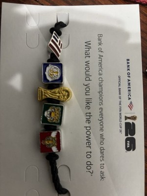 Bank of America FIFA World Cup 2026 Bracelet, Black/Large