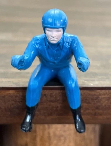 Nice Hot Wheels Rrrumblers Redline Era Motorcycle Chopper Blue Rider Figure