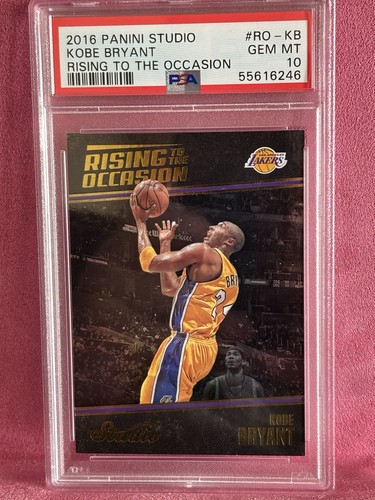 2016-17 Panini Studio Rising to the Occasion Kobe Bryant Holo PSA 10 GEM MINT