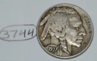 United States 1937 Buffalo Nickel USA  5 Cents Coin Lot #3744