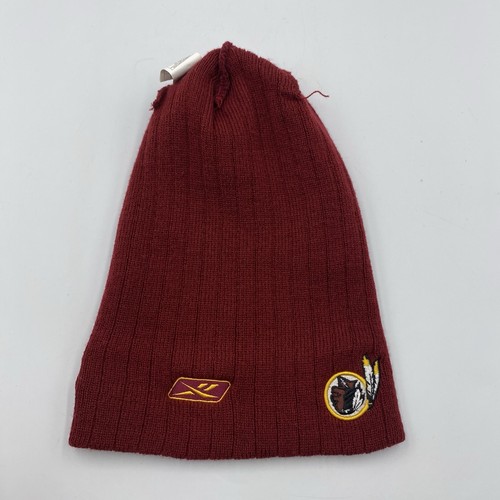 Reebok Washington Redskins Knit Beanie Embroidery NFL Burgundy & Gold HTTR - Picture 6 of 7