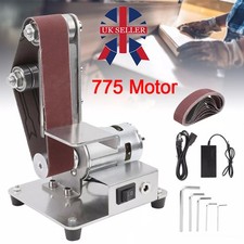 UK DIY Electric Mini Belt Sander Polishing Grinding Bench Machine 775 Motor NEW
