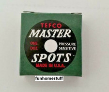 MASTER TEFCO BILLIARD POOL GAME TABLE BILLIARDS 12 SPOTS STICKERS USA MADE