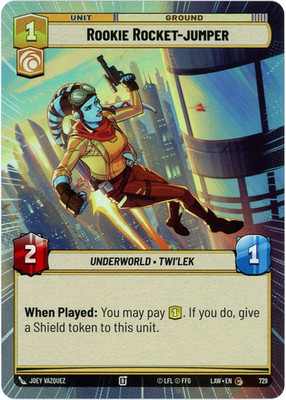 Rookie Rocket-Jumper (Hyperspace Foil) 729 - A Lawless Time LAW - SWU - NM/M