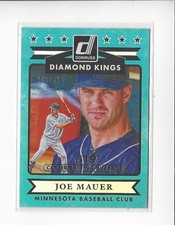 2015 Donruss Stat Line Career #17 Joe Mauer (Diamond Kings) Twins /319 