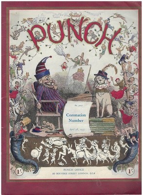 Punch Magazine Coronation Edition Vintage British Satirical Weekly April 28 1937