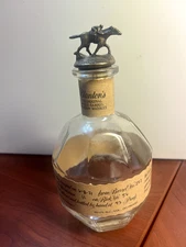Blanton’s Single Barrel Bourbon Whiskey Empty Bottle with Stopper Letter N