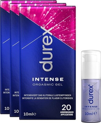 Durex Intense Orgasmic Gel klitorale Stimulation Wärmend Kühlend 3er Pack 30ml