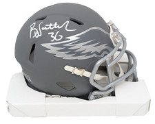 Brian Westbrook Signed Philadelphia Eagles Slate Mini Helmet PSA 421