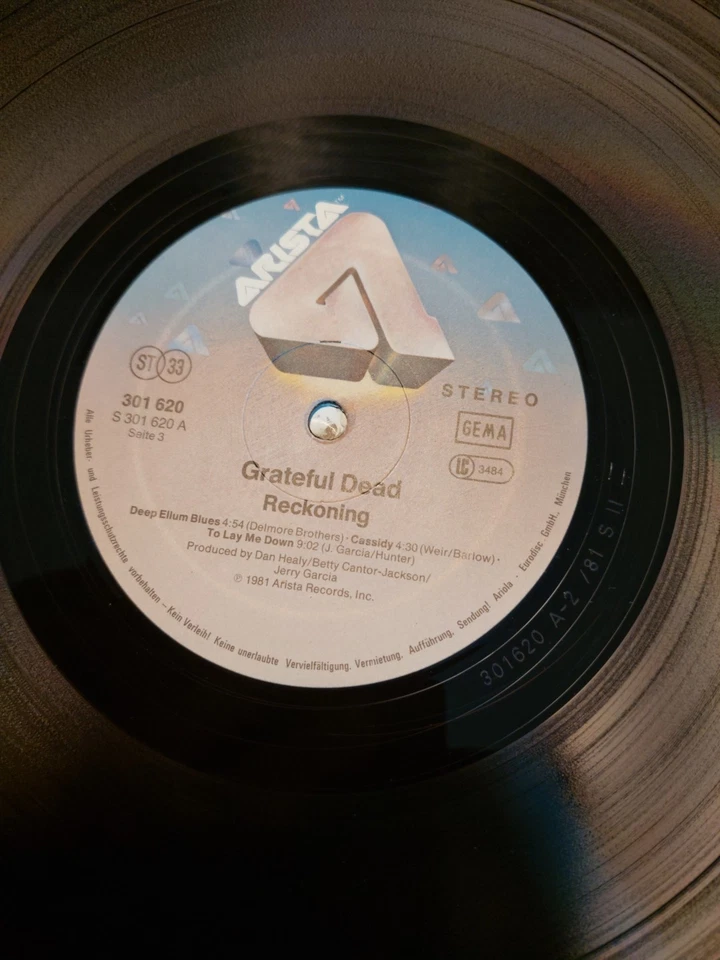 GRATEFUL DEAD Reckoning Nr. 301620 Lp Ger 1981 Sleeve/Vinyl = NM - Bild 3 von 4