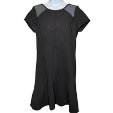 Ann Taylor Womens Black Sheath Dress Sz 6 LBD Cocktail Holiday Party Career