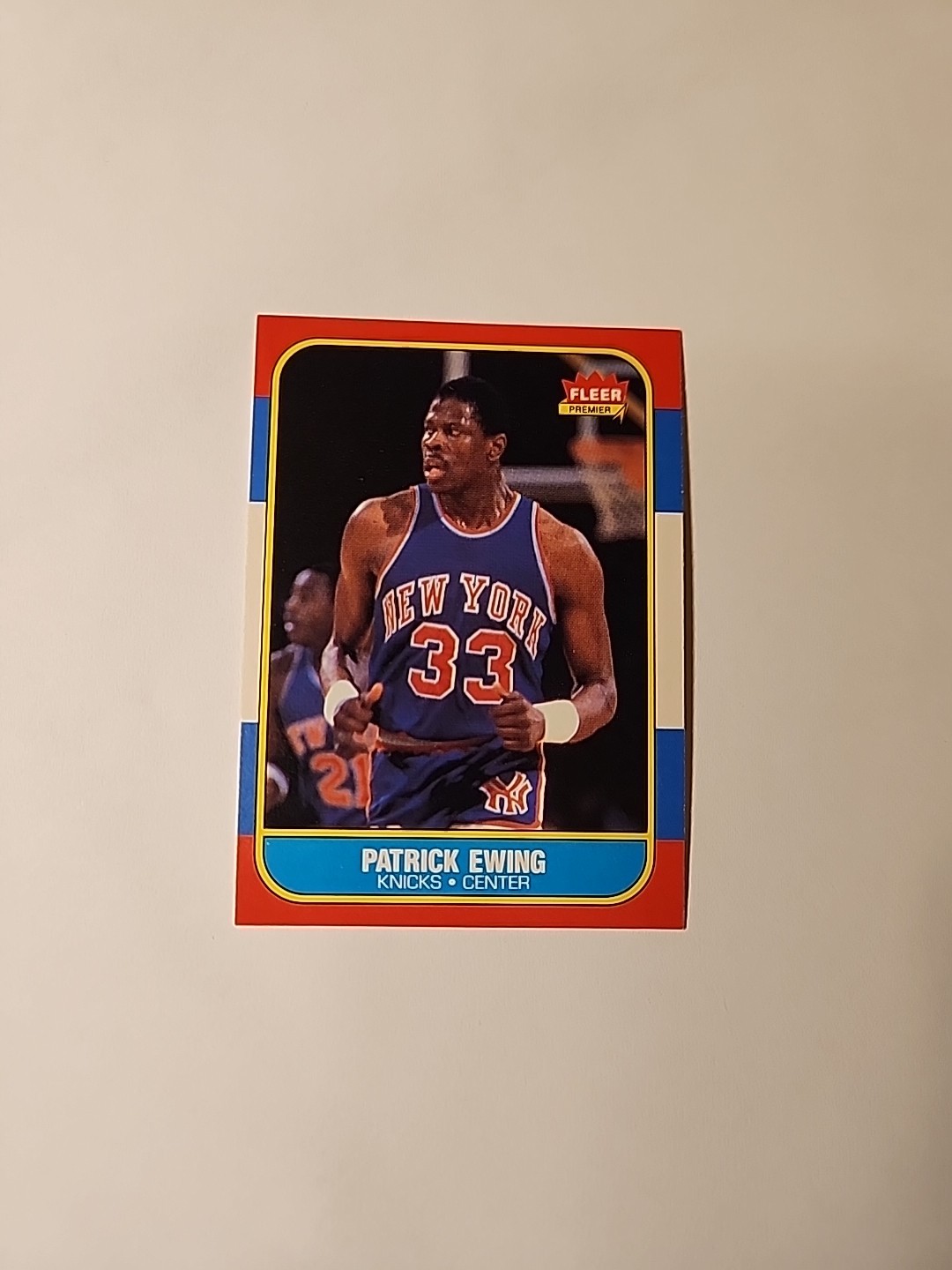1986 Fleer Patrick Ewing RC #32
