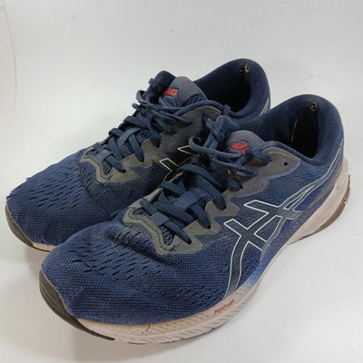 Asics GT-1000 11 Navy Blue Mesh Running Shoes Mens 10.5 Wide 1011B355 FlyteFoam