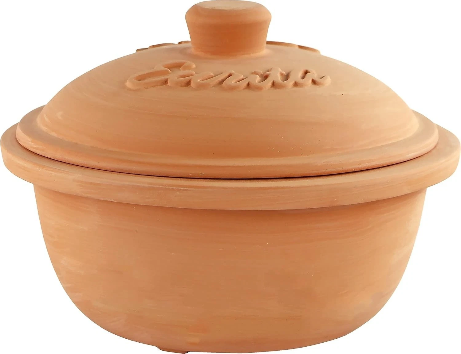 Eurita 2 Quart Terracotta Clay Dutch Oven – Natural Lead‑& Cadmium‑Free Oven