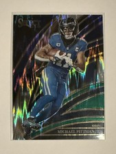2025 Panini Select Club Level Michael Pittman Jr. #231 Black & Green Shock Prizm