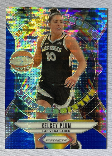 2024 Panini Prizm WNBA Kelsey Plum Aces Kaleidoscopic Blue Pulsar #5 15/199