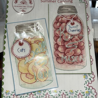 SUMMER CANNING stitchery Pattern by Crabapple Hill Studio - pre-owned