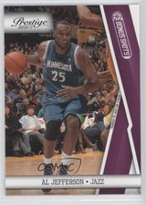 2010-11 Prestige Bonus Shots Purple 23/49 Al Jefferson #65 d1m