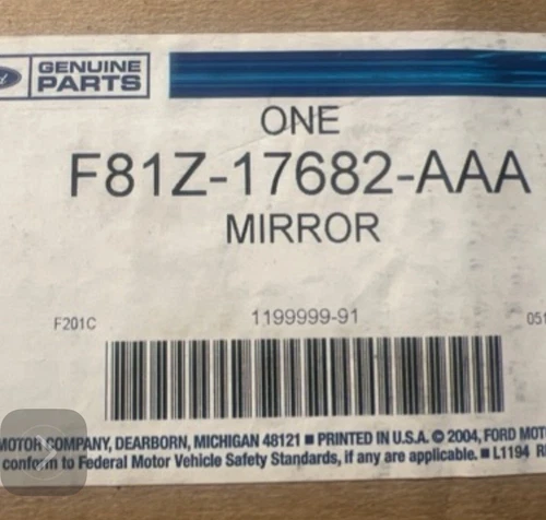 Genuine Ford Factory Manual Door Mirror 1999-2016 Super Duty F81Z-17682-AAA OEM