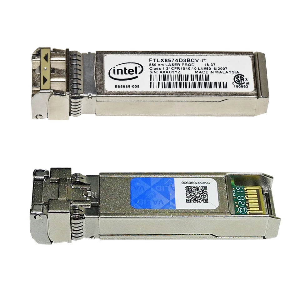 Intel Finisar FTLX8574D3BCV-IT SFP+ 10Gb 850nm Transceiver E65689-005