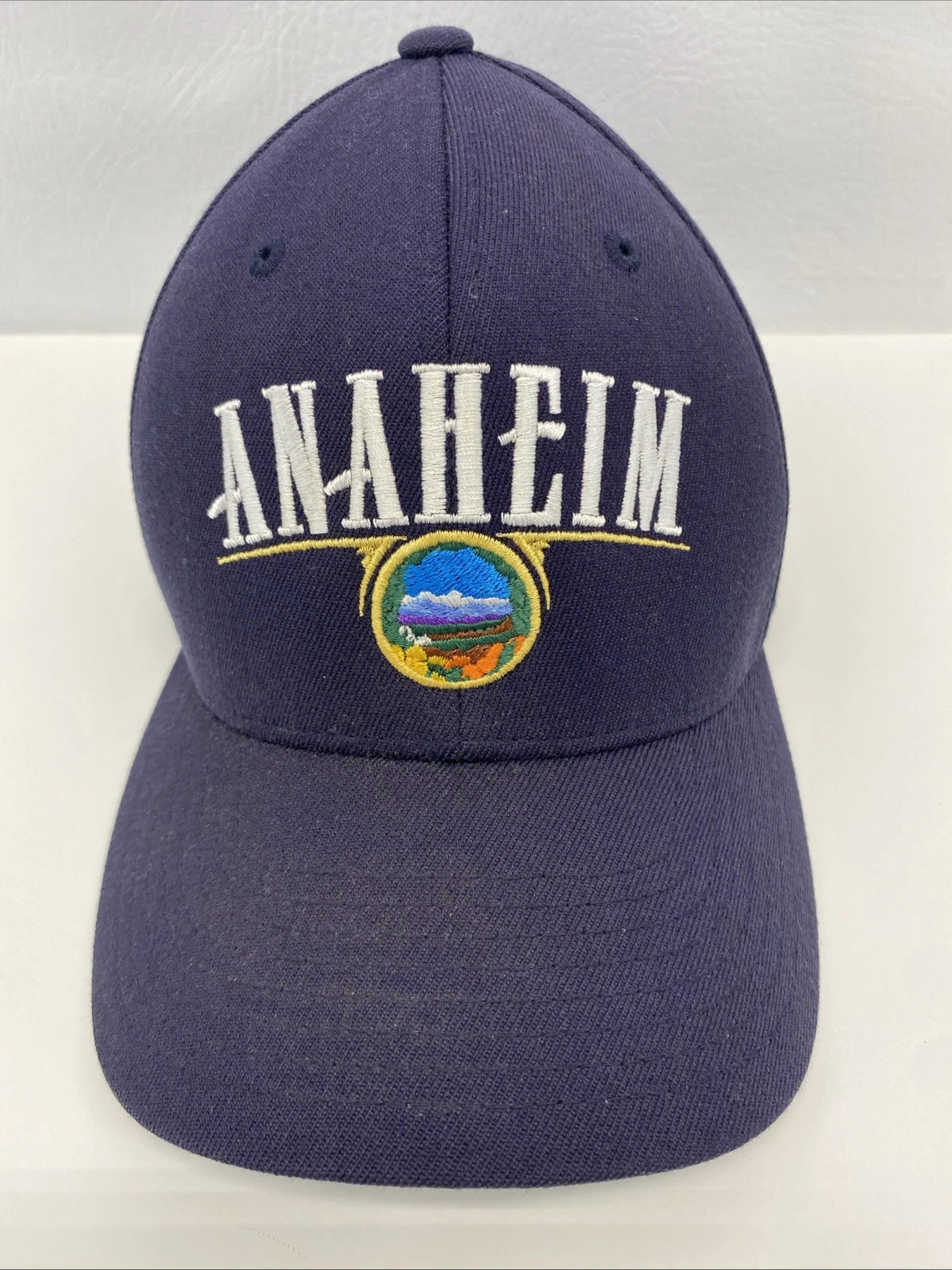 City of Anaheim FlexFit Baseball Cap Hat Size L-XL Substations American Flag