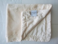 Restoration Hardware Baby Child Plush Travel Blanket In Ivory Throw 35" x 29"