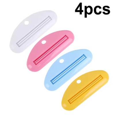 4/8× Plastic Tube Squeezer Toothpaste Dispenser Holder Rolling Bathroom Extract