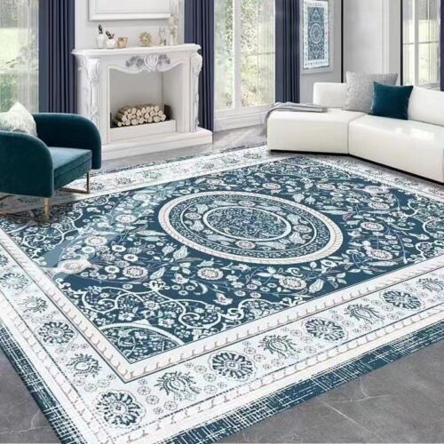 Retro Area Rugs 8x10 for Living Room Bedroom Floor Mat Non-slip Machine Washable - Picture 6 of 24