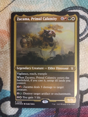 ETCHED FOIL Zacama, Primal Calamity - CMM - NM - Magic: The Gathering - MTG