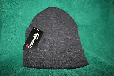 THINSULATE 3M  Charcoal Gray Knit Hat, NEW WITH TAGS FREE SHIPPING in the USA